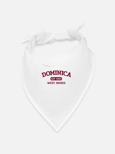 Dominica - Roseau - Karibik - West Indies - Bandana Dreieckstuch - Weiß