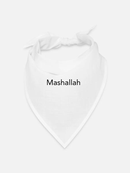 mashallah - Bandana Dreieckstuch - Weiß