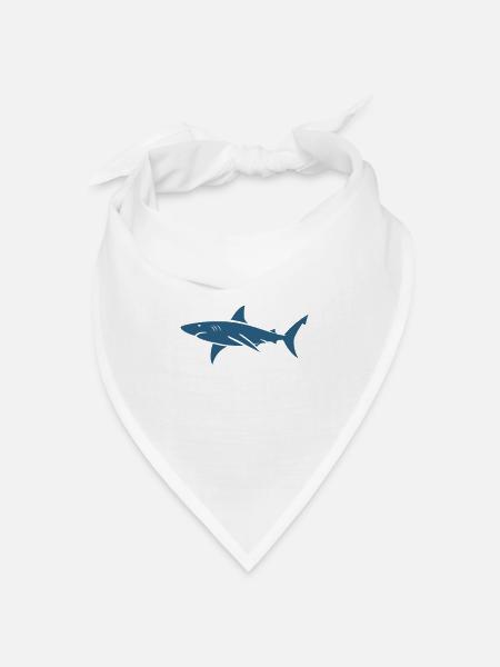 hai - Bandana Dreieckstuch - Weiß