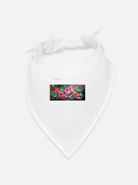 Amazing Art - Bandana Dreieckstuch - Weiß