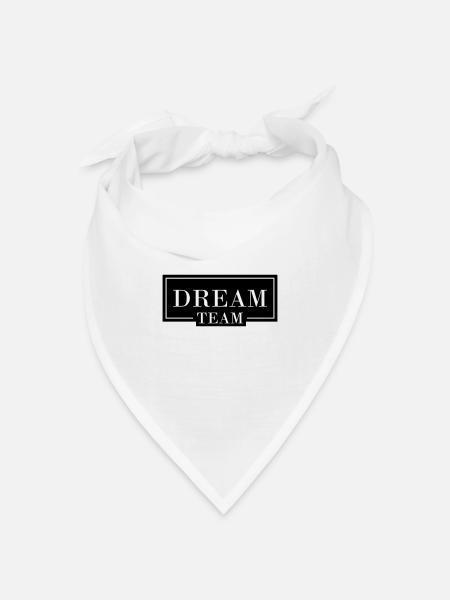 Dream Team - Bandana Dreieckstuch - Weiß