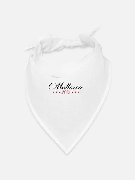 Mallorca 2025 - Bandana Dreieckstuch - Weiß