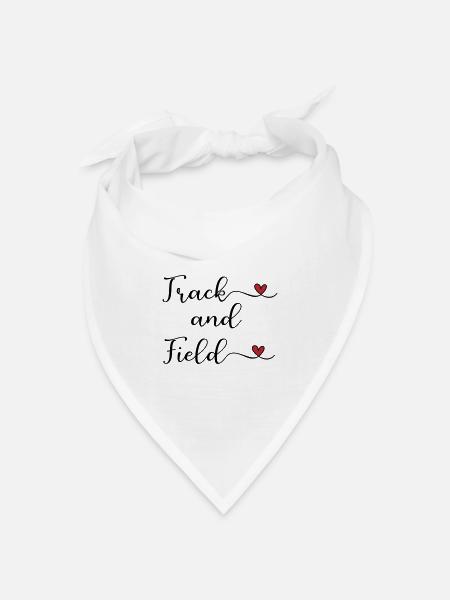 Leichtathletik - Bandana Dreieckstuch - Weiß