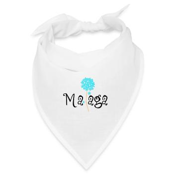 Malaga Biznaga - Bandana Dreieckstuch - Weiß - Vorne