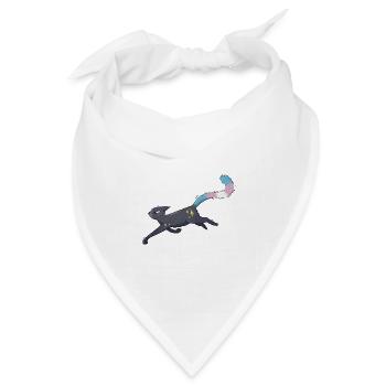 Süße Katze trans pride - Bandana Dreieckstuch - Weiß - Vorne