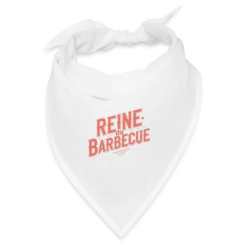 Königin des Grills - Bandana Dreieckstuch - Weiß - Vorne