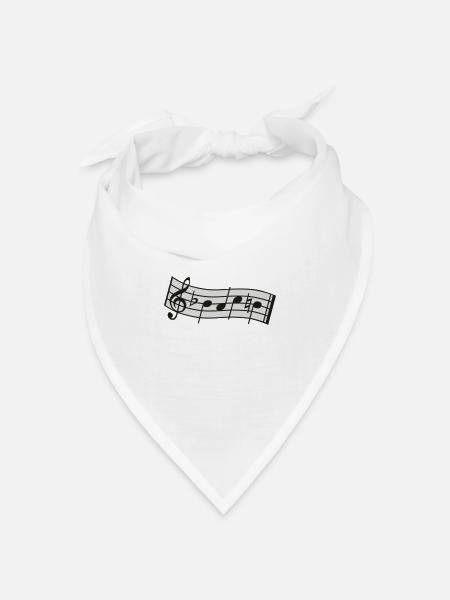 bach - Bandana Dreieckstuch - Weiß