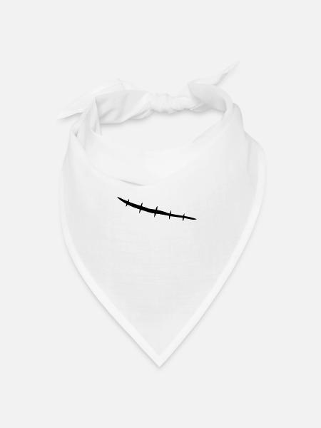 stitched_scar - Bandana Dreieckstuch - Weiß