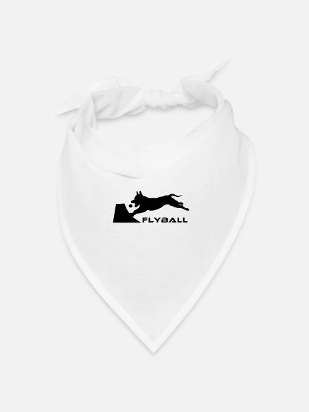 Flyball - Bandana Dreieckstuch - Weiß
