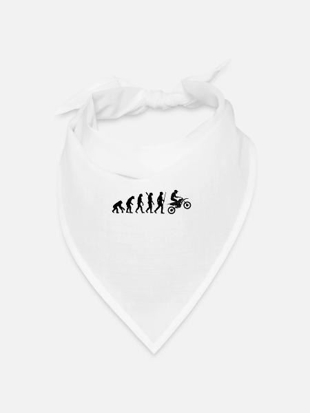 MOTORRAD EVOLUTION - Bandana Dreieckstuch - Weiß