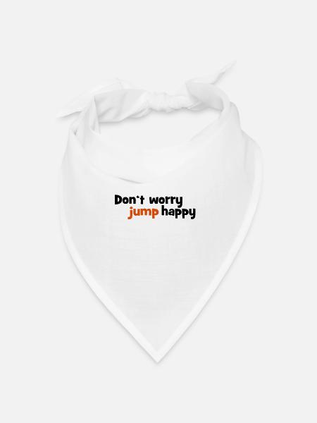springen - Bandana Dreieckstuch - Weiß