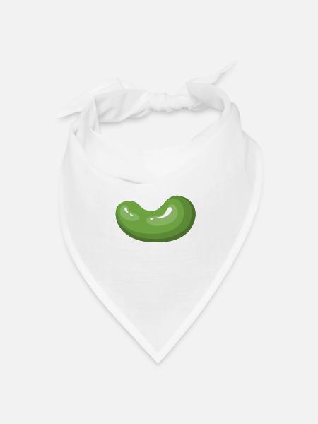 kidney beans bohnen veggie gemuese vegetables18 - Bandana Dreieckstuch - Weiß