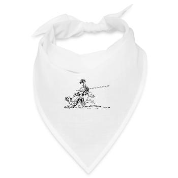 knight ritter sword schwert armor7 - Bandana Dreieckstuch - Weiß - Vorne