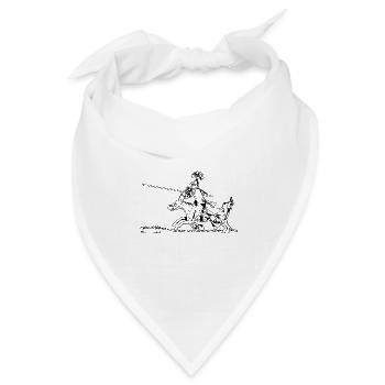 knight ritter sword schwert armor8 - Bandana Dreieckstuch - Weiß - Vorne