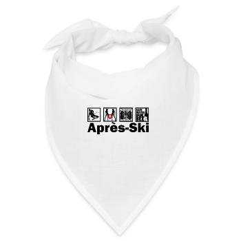 après-ski - Bandana Dreieckstuch - Weiß - Vorne