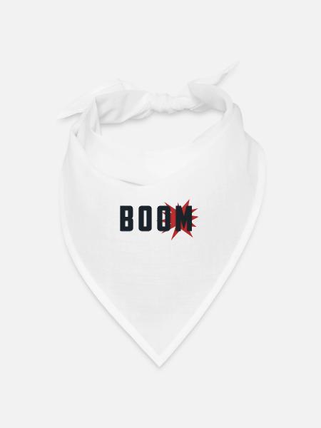 BoomExplosion - Bandana Dreieckstuch - Weiß