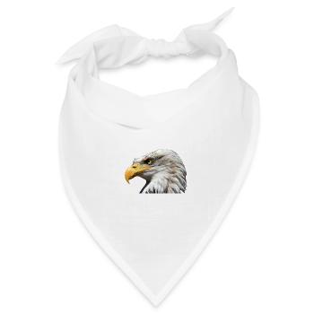 Majestätischer Seeadler - Bandana Dreieckstuch - Weiß - Vorne