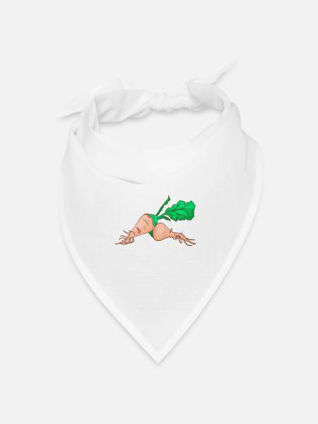 Zuckerrüben Zucker Rüben - Bandana Dreieckstuch - Weiß