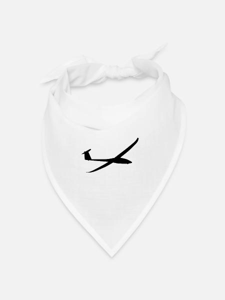 Segelflugzeug Segelflieger Segeln Flugzeug - Bandana Dreieckstuch - Weiß