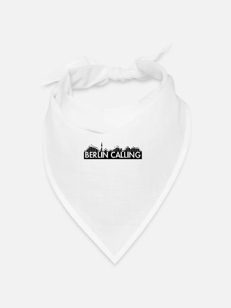 Berlin Calling Shirts - Bandana Dreieckstuch - Weiß