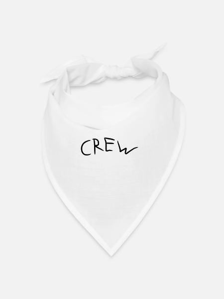 Crew Comic Logo - Bandana Dreieckstuch - Weiß
