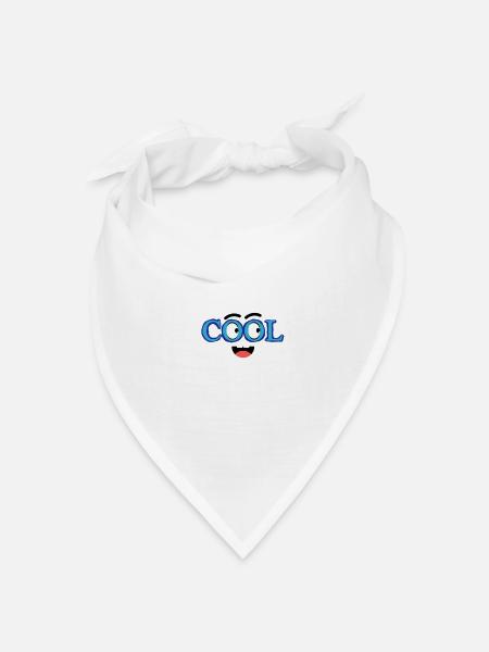 Cool - Bandana Dreieckstuch - Weiß