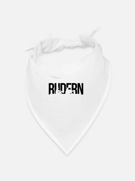 rudern - Bandana Dreieckstuch - Weiß