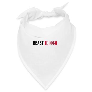 logo monster mode on schalter beast button switch - Bandana Dreieckstuch - Weiß - Vorne