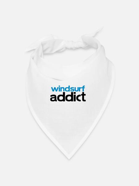 windsurf addict - Bandana Dreieckstuch - Weiß