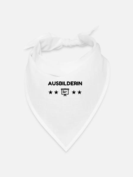 Ausbildung / Ausbilder / Arbeit / Job - Bandana Dreieckstuch - Weiß