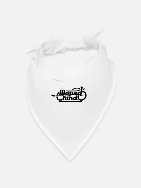 Moped Kind / Mopedkind (V1.0) - Bandana Dreieckstuch - Weiß