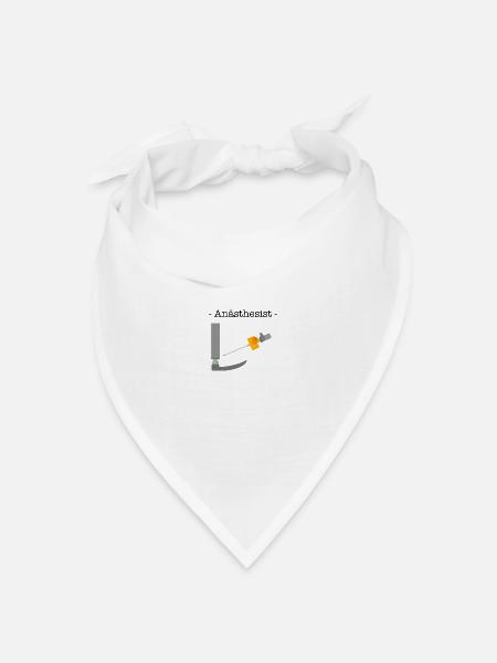 Anästhesist Laryngoskop Zugang - Bandana Dreieckstuch - Weiß