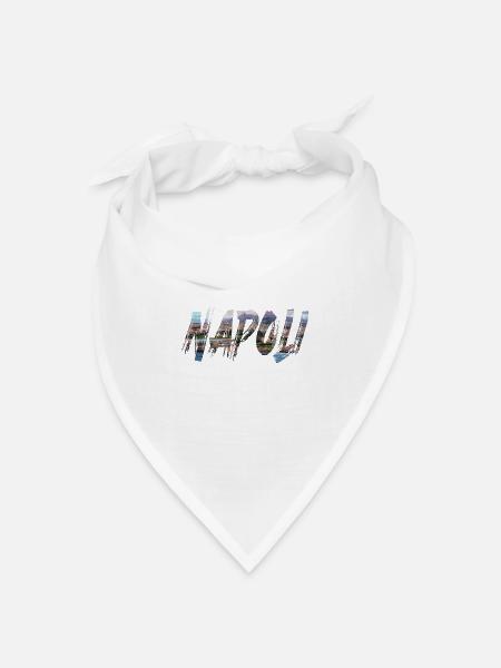 Neapel Napoli Italien Europa Pompeji - Bandana Dreieckstuch - Weiß