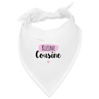 Kleiner Cousine - Bandana Dreieckstuch - Weiß - Vorne