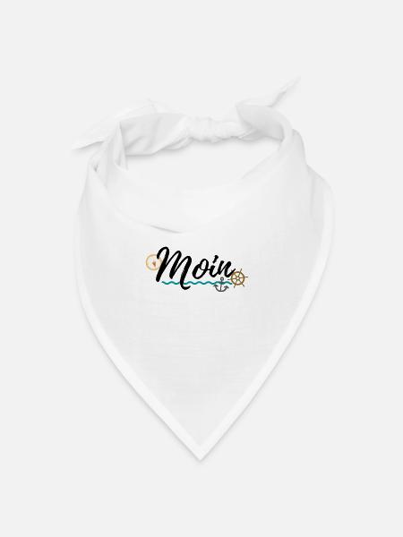 Moin - Bandana Dreieckstuch - Weiß