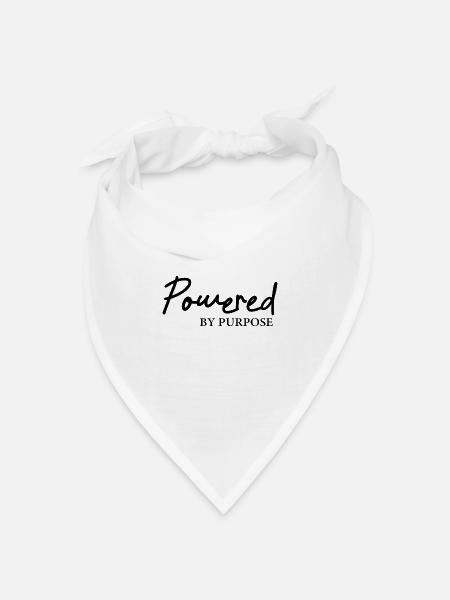 Powered by Purpose - Bandana Dreieckstuch - Weiß