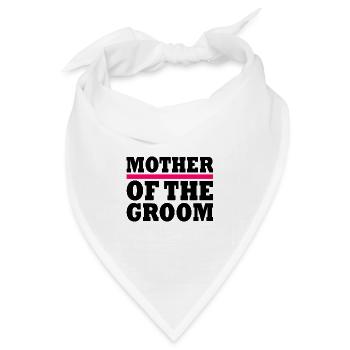 Mother of the groom - Bandana Dreieckstuch - Weiß - Vorne