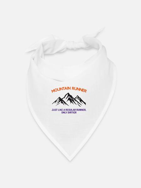 Bergläufer - Bandana Dreieckstuch - Weiß