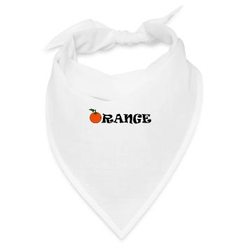 Orange - Bandana Dreieckstuch - Weiß - Vorne
