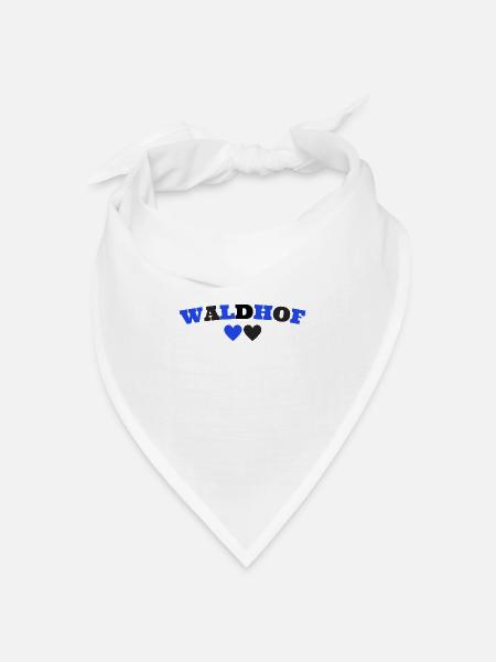 Waldhof Mannheim Herz - Bandana Dreieckstuch - Weiß