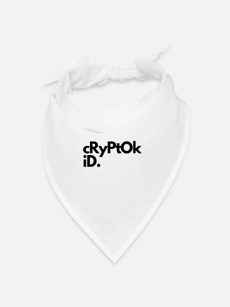 Cryptokid - Bandana Dreieckstuch - Weiß