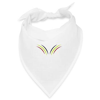 krallen belgien - Bandana Dreieckstuch - Weiß - Vorne