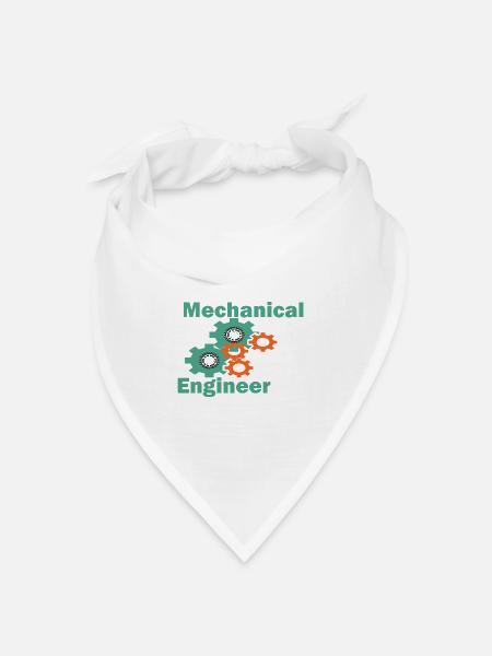 Maschinenbau-Witz-Ingenieur - Bandana Dreieckstuch - Weiß