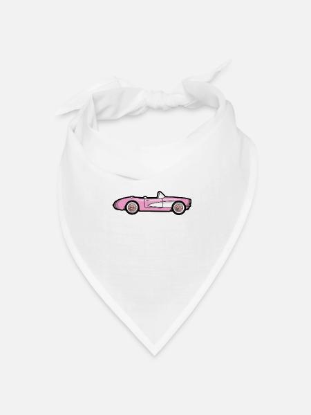 Pink 1956 Stingray - Bandana Dreieckstuch - Weiß