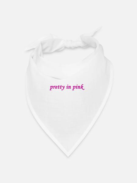 Hübsch in Pink - Bandana Dreieckstuch - Weiß