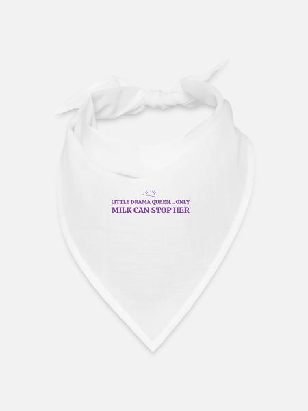 Little Drama Queen - Bandana Dreieckstuch - Weiß
