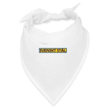 Schwedischer Stahl - Bandana Dreieckstuch - Weiß - Vorne