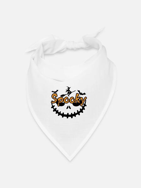 Spooky - Bandana Dreieckstuch - Weiß