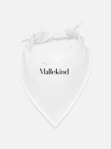Mallekind - Bandana Dreieckstuch - Weiß