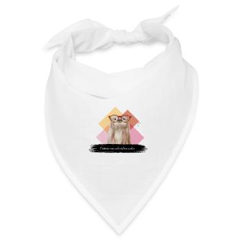 JvG Otter "Otternormalverbraucha." - Bandana Dreieckstuch - Weiß - Vorne